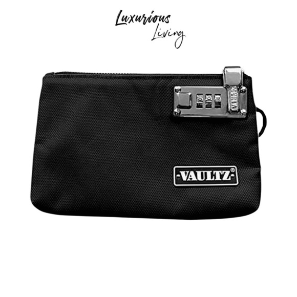 Vaultz Locking 5x8 Medicine Pouch - BLACK - Picture 1 of 5